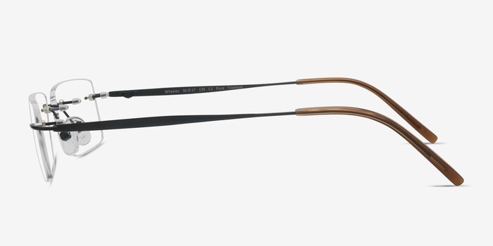 Wheeler Black Titanium Eyeglass Frames from EyeBuyDirect