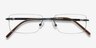 Wheeler Black TitaniumEyeglass Frames from EyeBuyDirect, Closed View