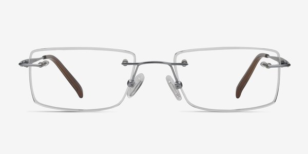 Wheeler Silver Titanium Eyeglass Frames