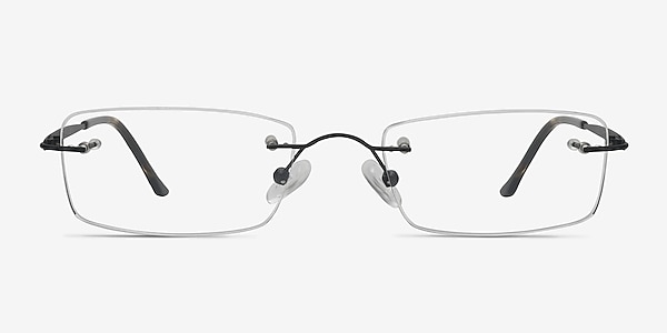 Diffuse Black Titanium Eyeglass Frames