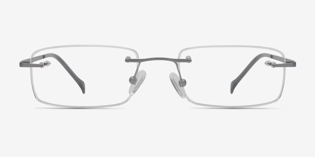 Paragon Gris TitaniumMontures de lunettes de vue d'EyeBuyDirect, Vue de Face