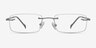 Paragon Gris TitaniumMontures de lunettes de vue d'EyeBuyDirect, Vue de Face