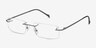 Paragon Gris TitaniumMontures de lunettes de vue d'EyeBuyDirect, Vue d'Angle