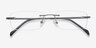 Paragon Gris TitaniumMontures de lunettes de vue d'EyeBuyDirect, Vue Rapprochée