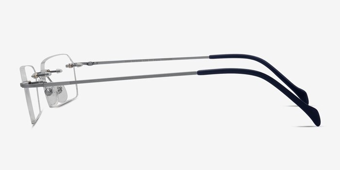 Floe Silver Titanium Eyeglass Frames from EyeBuyDirect