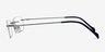 Floe Silver TitaniumEyeglass Frames from EyeBuyDirect, Side View