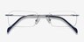 Floe Silver TitaniumEyeglass Frames from EyeBuyDirect, Closed View