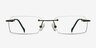 Floe Green TitaniumEyeglass Frames from EyeBuyDirect, Front View