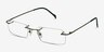 Floe Green TitaniumEyeglass Frames from EyeBuyDirect, Angle View