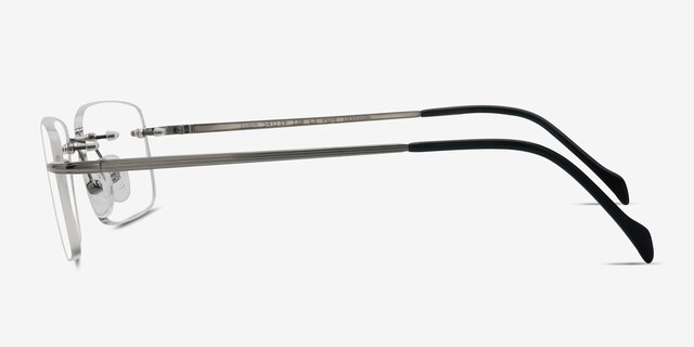 Lupin Silver TitaniumEyeglass Frames from EyeBuyDirect, Side View