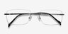 Lupin Silver TitaniumEyeglass Frames from EyeBuyDirect, Closed View