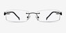 Lance Black TitaniumEyeglass Frames from EyeBuyDirect, Front View