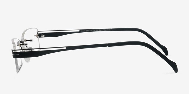 Lance Black TitaniumEyeglass Frames from EyeBuyDirect, Side View