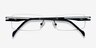 Lance Black TitaniumEyeglass Frames from EyeBuyDirect, Closed View