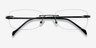 Trinity Black TitaniumEyeglass Frames from EyeBuyDirect, Closed View