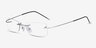 Giroux Silver TitaniumEyeglass Frames from EyeBuyDirect, Angle View