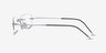Giroux Silver TitaniumEyeglass Frames from EyeBuyDirect, Side View
