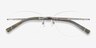 Smooth Dark Gunmetal TitaniumEyeglass Frames from EyeBuyDirect, Closed View