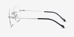 Shine Silver TitaniumEyeglass Frames from EyeBuyDirect, Side View