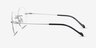 Shine Silver TitaniumEyeglass Frames from EyeBuyDirect, Side View