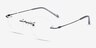 Shine Black TitaniumEyeglass Frames from EyeBuyDirect, Angle View