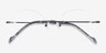 Shine Black TitaniumEyeglass Frames from EyeBuyDirect, Closed View