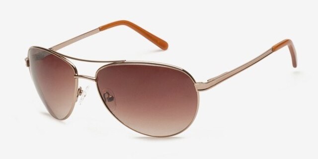 Kharovsk BrownSunglass Frames from EyeBuyDirect, Angle View