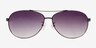 Kimry Black MetalSunglass Frames from EyeBuyDirect, Front View