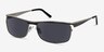 Brighton Silver & Black MétalSoleil de Lunette de vue d'EyeBuyDirect, Vue d'Angle