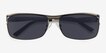 Brighton Silver & Black MetalSunglass Frames from EyeBuyDirect, Closed View