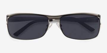 Silver/Black Brighton -  Metal Sunglasses
