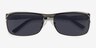 Brighton Silver & Black MétalSoleil de Lunette de vue d'EyeBuyDirect, Vue Rapprochée