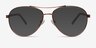 Everett Brown MetalSunglass Frames from EyeBuyDirect, Front View