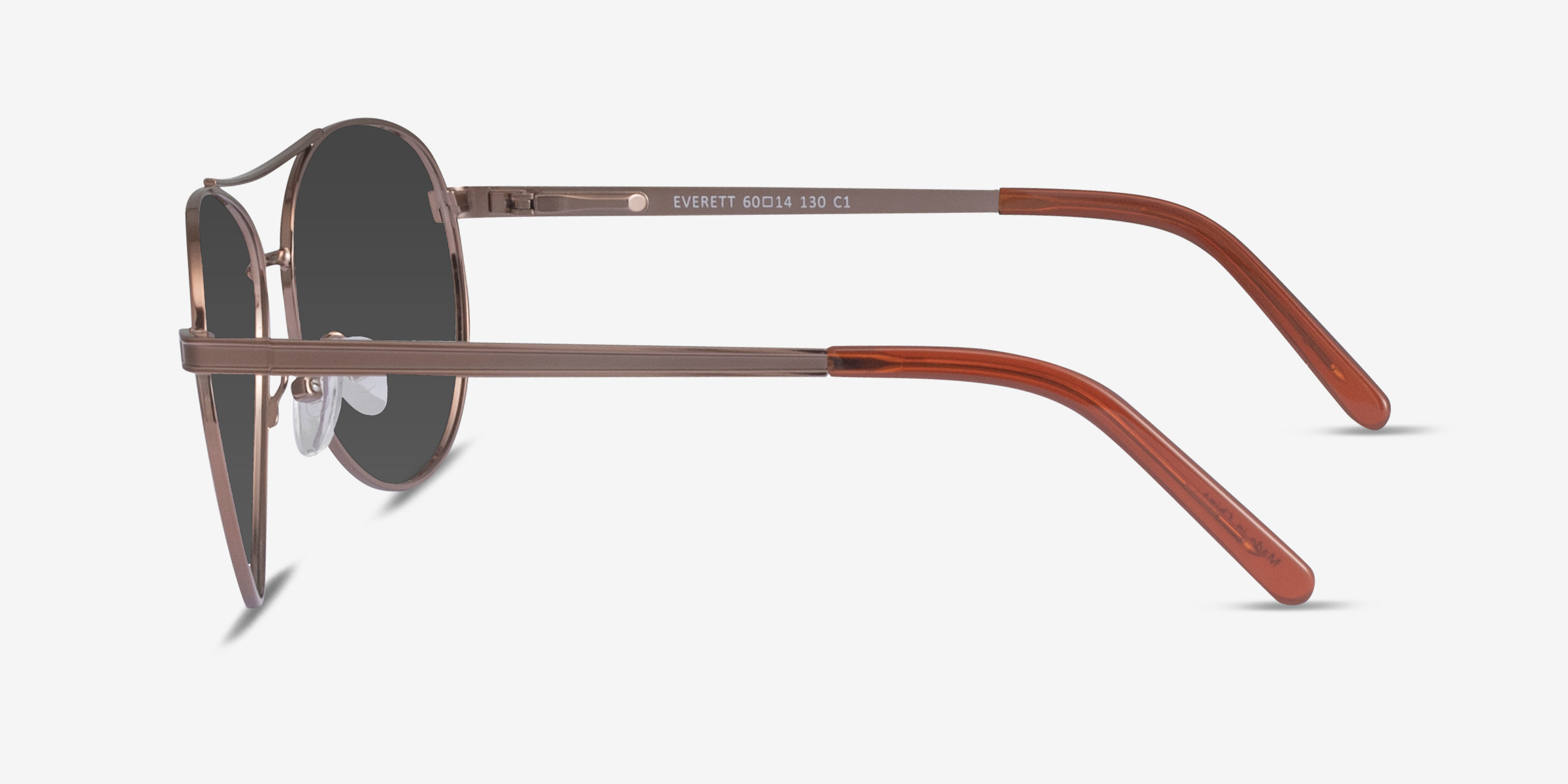 Everett Aviator Brown Frame Sunglasses For Men Eyebuydirect