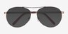 Everett Brown MetalSunglass Frames from EyeBuyDirect, Closed View