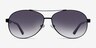 Santorini Black MetalSunglass Frames from EyeBuyDirect, Front View