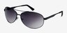 Santorini Black MetalSunglass Frames from EyeBuyDirect, Angle View