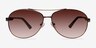 Santorini Brown MetalSunglass Frames from EyeBuyDirect, Front View