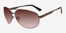 Santorini Brown MetalSunglass Frames from EyeBuyDirect, Angle View