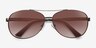 Santorini Brown MetalSunglass Frames from EyeBuyDirect, Closed View