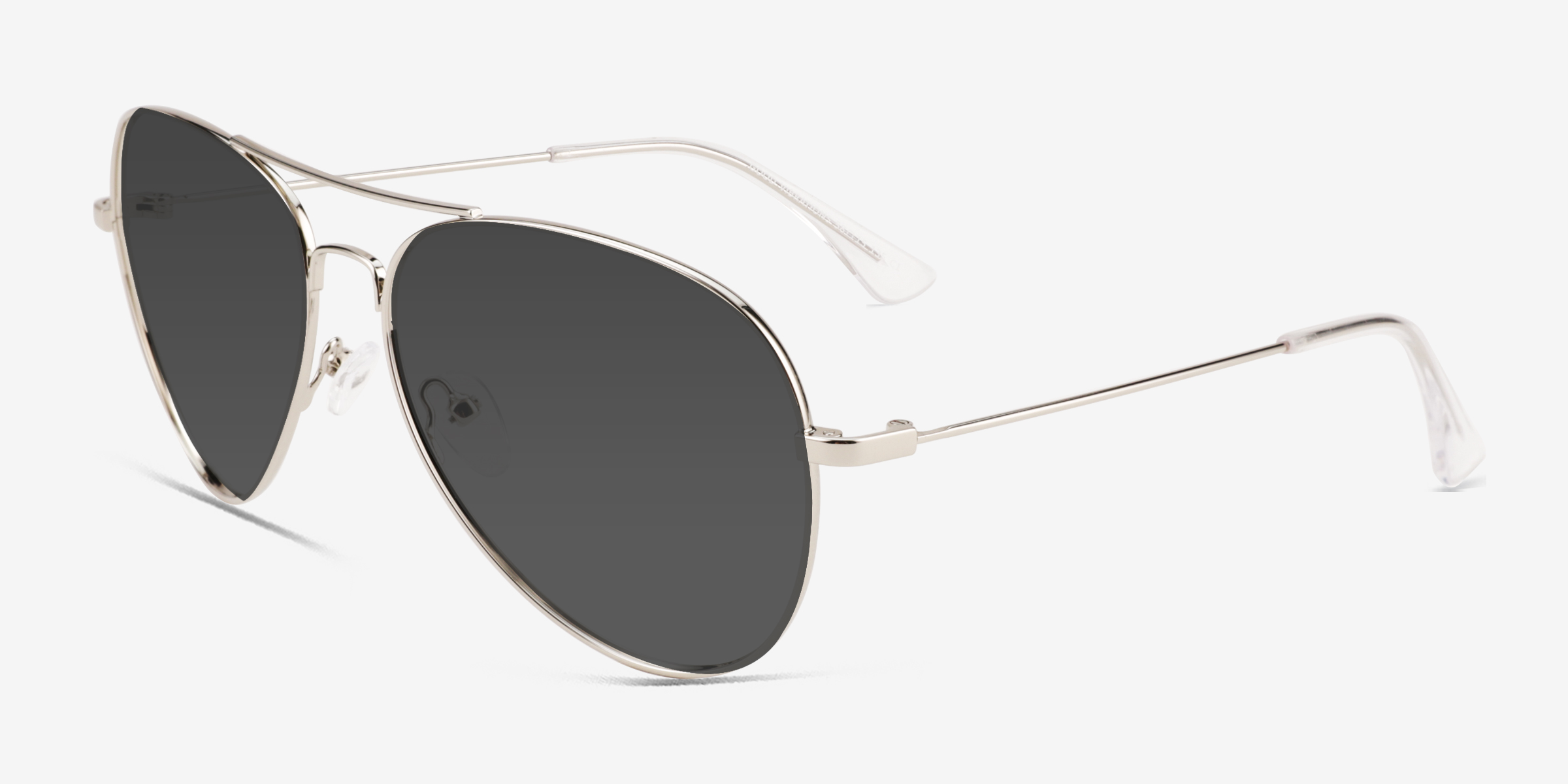 Good Vibrations Aviator Silver Frame Prescription Sunglasses