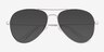 Good Vibrations Argenté MétalSoleil de Lunette de vue d'EyeBuyDirect, Vue Rapprochée