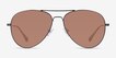Good Vibrations Black MetalSunglass Frames from EyeBuyDirect, Front View