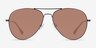 Good Vibrations Black MetalSunglass Frames from EyeBuyDirect, Front View