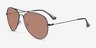 Good Vibrations Black MetalSunglass Frames from EyeBuyDirect, Angle View