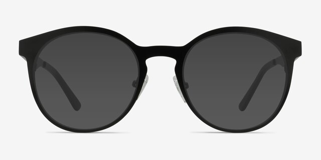 Copenhagen Matte Black MetalSunglass Frames from EyeBuyDirect, Front View