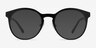 Copenhagen Matte Black MetalSunglass Frames from EyeBuyDirect, Front View