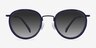 Siena Matte Navy Acetate-metalSunglass Frames from EyeBuyDirect, Front View