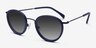 Siena Matte Navy Acetate-metalSunglass Frames from EyeBuyDirect, Angle View