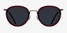 Siena Red Acetate-metalSunglass Frames from EyeBuyDirect, Front View